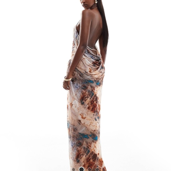 ASOS Multicolor Backless Dress - Picture 2 of 3